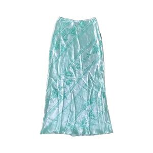 NWOT - ASOS DESIGN Floral Bias Cut Satin Skirt